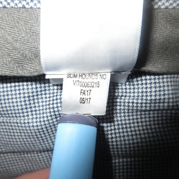 Banana Republic Men Dress Grey Black  Pattern Cotton   Pants Slim Fit  32x30 - Picture 12 of 14